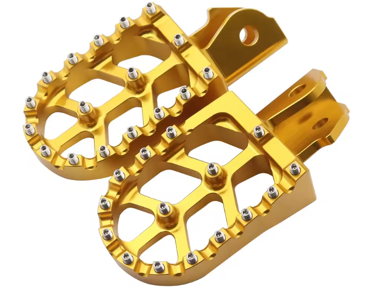 Wide CNC Alloy Foot Pegs for Surron / Segway / E-Moto (Colour Options)