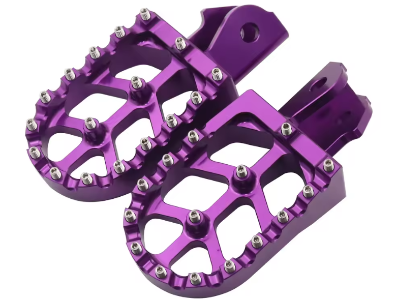 Wide CNC Alloy Foot Pegs for Surron / Segway / E-Moto (Colour Options)