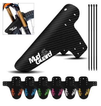 Carbon-Style Mud Guard Fender – Universal Fit for E-Bikes