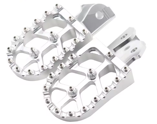 Wide CNC Alloy Foot Pegs for E-Moto (Colour Options)