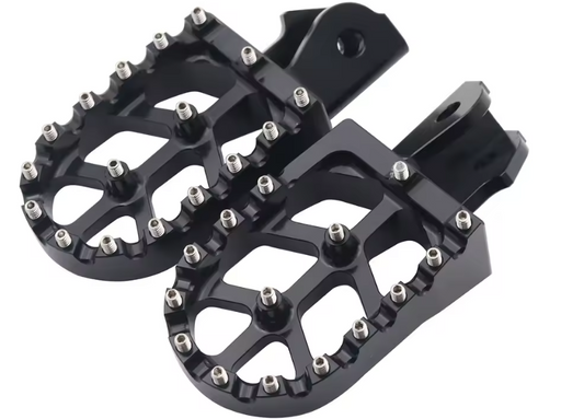 Wide CNC Alloy Foot Pegs for Surron / Segway / E-Moto (Colour Options)
